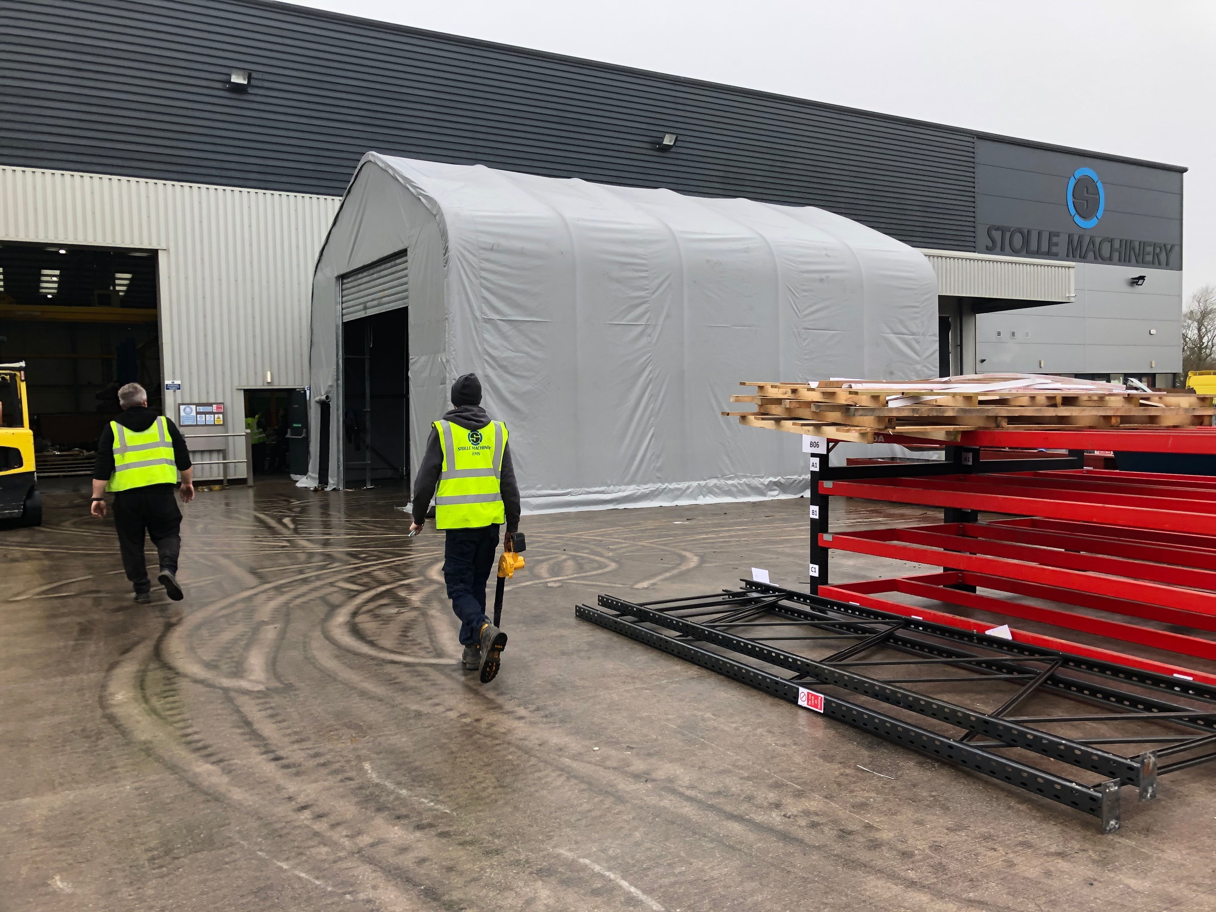 33x60x17 Double Trussed Storage Tent - Varna Buildings