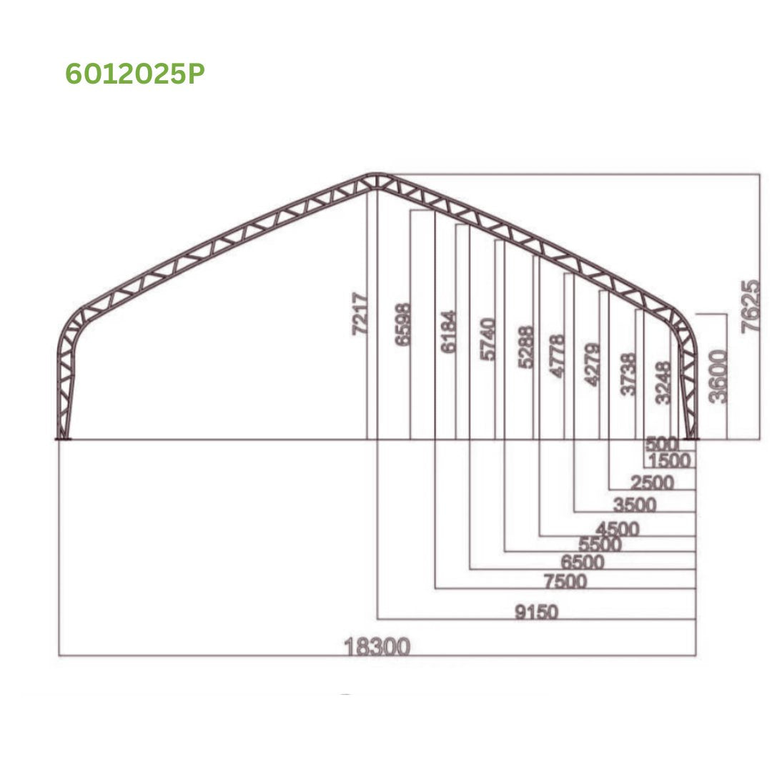 Diagram of a structure with measurements.